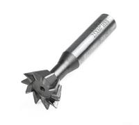 Solaughguy Cortador de cola de milano de acero de alta velocidad, diámetro de corte de 25 mm, vástago de 12 mm, flauta derecha de 60 grados, para aplicaciones de mecanizado CNC y fresado