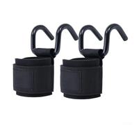 Solaughguy Ganchos de levantamiento de pesas para dominadas y peso muerto, asistencia de levantamiento de potencia con correas de muñeca ajustables, acolchado de algodón SBR grueso, antideslizante