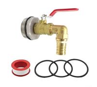 Solaughguy Grifo de tambor de acero inoxidable para agua de aceite de 200 L, grifo de repuesto a prueba de fugas con resistencia a álcalis ácidos, diámetro de salida de 20/25/32 mm, incluye anillos de