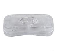 Solaughguy Interruptor de botón en línea 303 para lámpara de escritorio, lámpara de pie y lámpara de mesa, interruptor de cable de policarbonato de 2 A 250 V con carcasa mate y balancín brillante