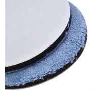 Solaughguy Juego de 2 almohadillas de pulido de microfibra para coche, 3/4/5/6/7 pulgadas, compatibles con pulidor giratorio u orbital, esponja y microfibra doble (7 pulgadas)