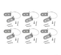 Solaughguy Juego de 6 correas antivuelco para muebles con cables de acero y soportes de hierro para armarios, estanterías, soportes de TV, kit de anclaje de seguridad infantil (carga de 60 kg)