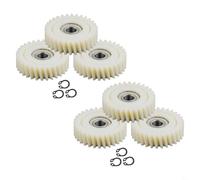 Solaughguy Juego de 6 engranajes de motor de cubo de bicicleta E-For con engranajes planetarios 31T 35T 36T, nailon y acero inoxidable para rodamientos eléctricos 608 compatibles con eje de 8 mm (35