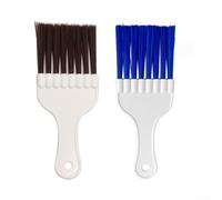 Solaughguy Juego de cepillos de limpieza de aletas de condensador AC - Peine de aleta de plástico de 2 piezas para mantenimiento de aire acondicionado, refrigerador, evaporador y bobina de condensador