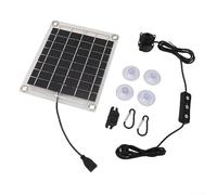 Solaughguy Kit de bomba de fuente de agua solar con panel, interruptor de flujo ajustable sumergible de 20 W para jardín, estanque, piscina, riego de baño de pájaros, juego de características de agua