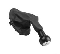 Solaughguy Kit de perilla de palanca de cambios para Berlingo MK3 con cubierta de piel para transmisión manual de 5 velocidades, pieza de repuesto negra