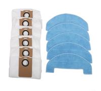 Solaughguy Kit de piezas de repuesto para aspiradora robot Ultenic para T20 Pro y T10 Lite, incluye paños de fregona y bolsas de polvo, diseño sin obstrucciones con sello fuerte para mascotas