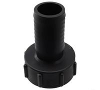 Solaughguy Latón para adaptador de tanque IBC Rosca gruesa S60x6 Conector de agua para bolsa de lluvia Tambor Grifo Manguera Interruptor rápido Sistema de riego de jardín Negro 12-50 mm (38 mm)