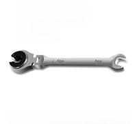 Solaughguy Llave de trinquete de cabeza flexible de 8 mm a 27 mm, llave de tubo métrica con acabado cromado pulido, llave de trinquete de extremo abierto de acero al cromo vanadio para (9 mm)