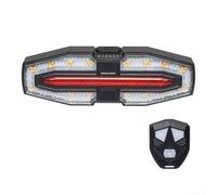 Solaughguy Luz trasera recargable por USB para bicicleta con control remoto inalámbrico, luz trasera LED impermeable para seguridad de ciclismo, para una fácil instalación para accesorio de bicicleta