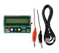 Solaughguy Medidor digital de capacitancia e inductancia para LC100A, 0.01pF-100mF y 0.001uH-100H LCR probador con pantalla LCD 1602, alimentado por USB para pruebas de componentes SMD, verde