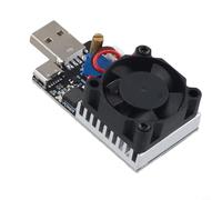 Solaughguy Módulo de carga electrónica de corriente constante ajustable por USB, 25 W CC 7-20 V, para envejecimiento de energía, descarga de batería y pruebas de fábrica, medidor de prueba industrial