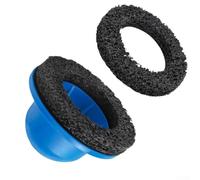 Solaughguy Molinillo de cubo de rueda de 150 mm, herramienta de cepillo de limpieza con taza de molienda, amoladora de borde rápido para cubos de rueda de coche de hasta 1500 RPM, disco abrasivo de