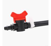 Solaughguy Paquete de 2 válvulas de bola PP-B para sistemas de riego de manguera de goteo, conectores enchufables de rosca macho de 16 mm x 1/2 pulgadas y 16 mm x 3/4 pulgadas, clasificación PN4 (4