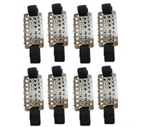 Solaughguy Pinchos antideslizantes para zapatos para hombre, empuñaduras de aleación de acero para hielo y nieve con tracción mejorada para senderismo y caminar sobre hielo suave, crampones ligeros