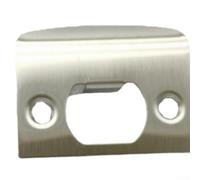 Solaughguy Placa de borde extendida para puertas con esquinas de radio redondo, tablero de botones tipo D, tablero de refuerzo, repuesto de cerradura de puerta de acero inoxidable negro mate (cobre)