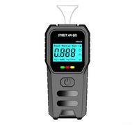 Solaughguy Probador de alcohol con pantalla digital LED y transmisión de voz para medición de concentración de alcohol en el aliento, sensor de gas semiconductor, rango de 0-200 mg/100 ml, ABS (A)