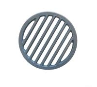 Solaughguy Rejilla redonda de hierro fundido para chimenea para una combustión eficiente, colocación segura de troncos y circulación optimizada del aire, rejilla de fuego de hierro negro resistente