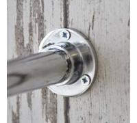 Solaughguy Soporte de barra de acero inoxidable para armario y armario, 25 mm, 2 unidades, montaje en pared o techo