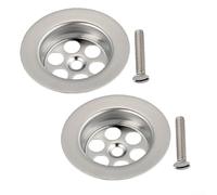 Solaughguy Tapón de fregadero para lavabo, repuesto para rejilla de desagüe, cáliz de válvula de acero inoxidable de 70 mm de diámetro, tamiz de repuesto para válvulas de tapón de fregadero, con