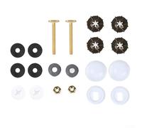 Solaughguy Tornillos de fijación de brida de inodoro con cera para sello de mantequilla y pernos de anclaje de bloqueo para una instalación y reemplazo seguros del inodoro, material ABS, acero al