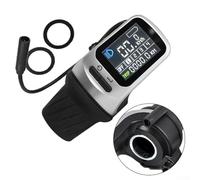 Solaughguy XH-18 Pantalla LCD para motor TSDZ2, compatible con motor eléctrico para bicicleta 36V 48V, pantalla de 4.6 x 1.8 pulgadas con conector de 6 pines, cable de 140 cm