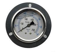 Solaughguy YN-60ZT - Medidor de presión sísmica de borde axial para medición industrial de aceite, hidráulica y presión de aire, diámetro frontal de 60 mm, cobre y acero inoxidable (0-250 kg)