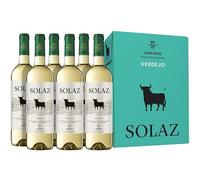 Vino Solaz Blanco 100% Verdejo - 6 botellas de 75 cl- Total: 450 cl
