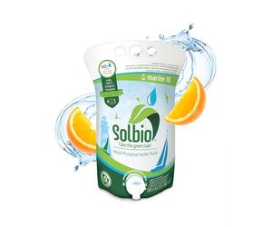 Solbio Marine - Líquido Sanitario Natural 4 en 1 40 dosificaciones. Aditivo Sanitario Adicional para Inodoro de Camping, Sistemas de Inodoro móviles, Inodoro químico y Aseo de Cassette.