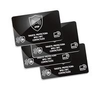 Solbrezeni Paquete de 4 bloqueadores RFID, tarjeta de bloqueo RFID, protector de tarjetas bancarias, bloqueador de tarjetas NFC antirrobo para tarjetas sin contacto, ideal para tarjetas de
