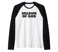 Soldado DE Dios Camiseta Manga Raglan
