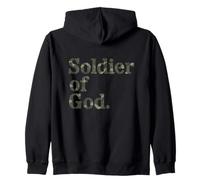 Soldado de Dios - Guerrero de Cristo Sudadera con Capucha