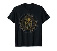 Soldado espartano Casco Honor Fuerza Disciplina Guerrero Camiseta