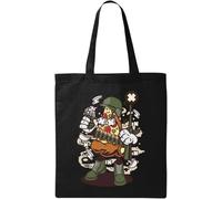 Soldado Italiano Soldado Pizza Divertida Parodia Militar Italiana Natural Algodón Ecológico Bolsa de Transporte Negro, Negro, Talla Única, Negro , talla única