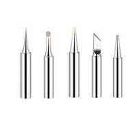 Soldador, 5 puntas de soldadura cobre sin plomo, 900 mm, formas, multicolor, for estación(Silver)