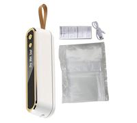 Soldador Al Vacío Alimentario - Dispositivo De Conservación Portátil Manual - Máquina De Vacío De Alimentos Inalámbrico Con 10 Bolsas,Para El Hogar, Picnic, Almacenamiento, Conservación De Carne