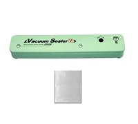 Soldador Al Vacío Compacto, Almacenamiento De Alimentos Eléctricos Portátil | Pequeño Sellador Con Bolsas De Alimentos - Para Cocina Casa Viaje Carne Cruda Mariscos Frutas