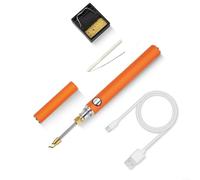 Soldador alimentado por batería de iones de litio de 5 V y 15 W con salida de 1100 A y puntas desmontables, adecuado para reparación electrónica y soldadura de cables (cabezal de cortador)