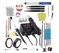 Soldador de Aire Caliente 2 en 1 Estación de Soldadura de Retrabajo BGA Reparación de Desoldar para Herramientas de Soldadura IC PCB de Teléfono Móvil Enchufe Europeo