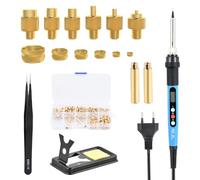 Soldador de Estaño 80W Kit con Temperatura Ajustable 180℃-520℃, Punta De Soldador para Impresora 3D, Insertos de Tuercas Roscado M2 M3 M4 M5 M6 M8 Para Piezas de Plástico y Componentes de Impresora 3D