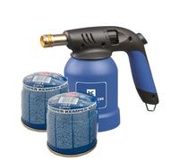 Soldador De Gas + 2 Cartuchos De Soplete Con Llama Oxidrica Kemper