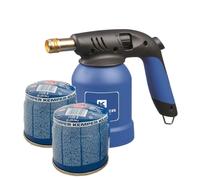 Soldador De Gas + 2 Cartuchos De Soplete Con Llama Oxidrica Kemper