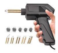 Soldador de Plástico con Grapas,70W Calentamiento Rápido de 3S,Grapadora Plástico Caliente de Parachoques de Coche con 205 Pcs 5 Tipos Grapas,Herramienta de Reparación de Soldador Parachoques