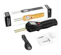 Soldador de plástico inalámbrico para reparación de parachoques de coche, pantalla LCD, herramienta de calefacción inalámbrica, soldadura de alambre caliente, restauración de faros (negro)