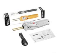 Soldador de plástico inalámbrico para reparación de parachoques de coche, pantalla LCD, herramienta de calefacción inalámbrica de plástico para reparación de salpicadero de fusión (blanco)