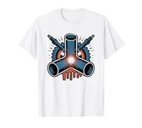 Soldador De Tubería Pipeliner Vintage Silueta Nómada Camiseta