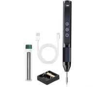 Soldador digital USB-C portátil 9V herramienta de soldadura inteligente con pantalla 3 puntas control preciso 180-480C para aficionados al bricolaje