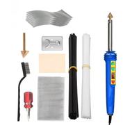 Soldador eléctrico 100 W para reparación parachoques PVC, herramienta planchado cuero calentamiento rápido Soldador de plástico