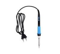 Soldador Eléctrico con Calefacción Interna de 90 W, Pantalla Digital LED con Interruptor de Control de Temperatura, Enchufe Azul de la UE