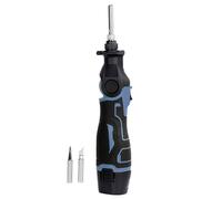 Soldador eléctrico con dos puntas, 30 W, 400 ℃, diseño inalámbrico, ajustable, ángulos de 0 a 90 grados, batería de calentamiento rápido